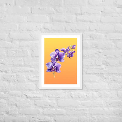 Stunning Framed Orchid Poster - StylishKnots