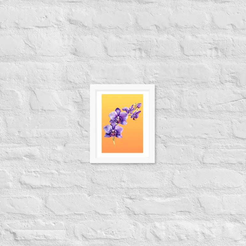 Stunning Framed Orchid Poster - StylishKnots