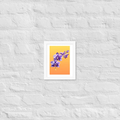 Stunning Framed Orchid Poster - StylishKnots