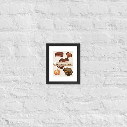 Sweeten the Moment Chocolate Poster - Black / 8″×10″ - Framed