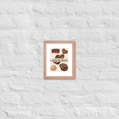 Sweeten the Moment Chocolate Poster - Red Oak / 8″×10″ - Framed