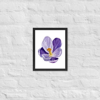 Vibrant Purple Blossom Framed Poster - Black / 11″×14″