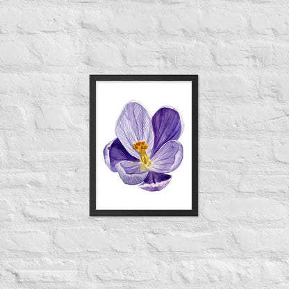 Vibrant Purple Blossom Framed Poster - Black / 12″×16″
