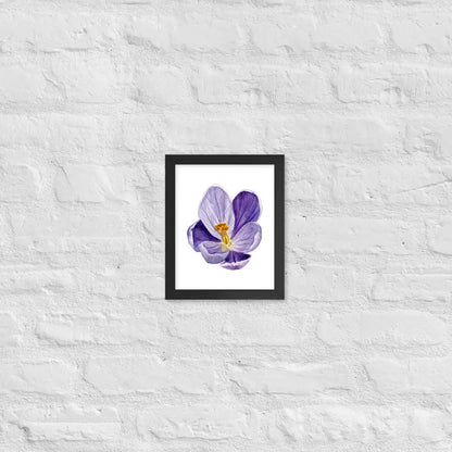 Vibrant Purple Blossom Framed Poster - Black / 8″×10″