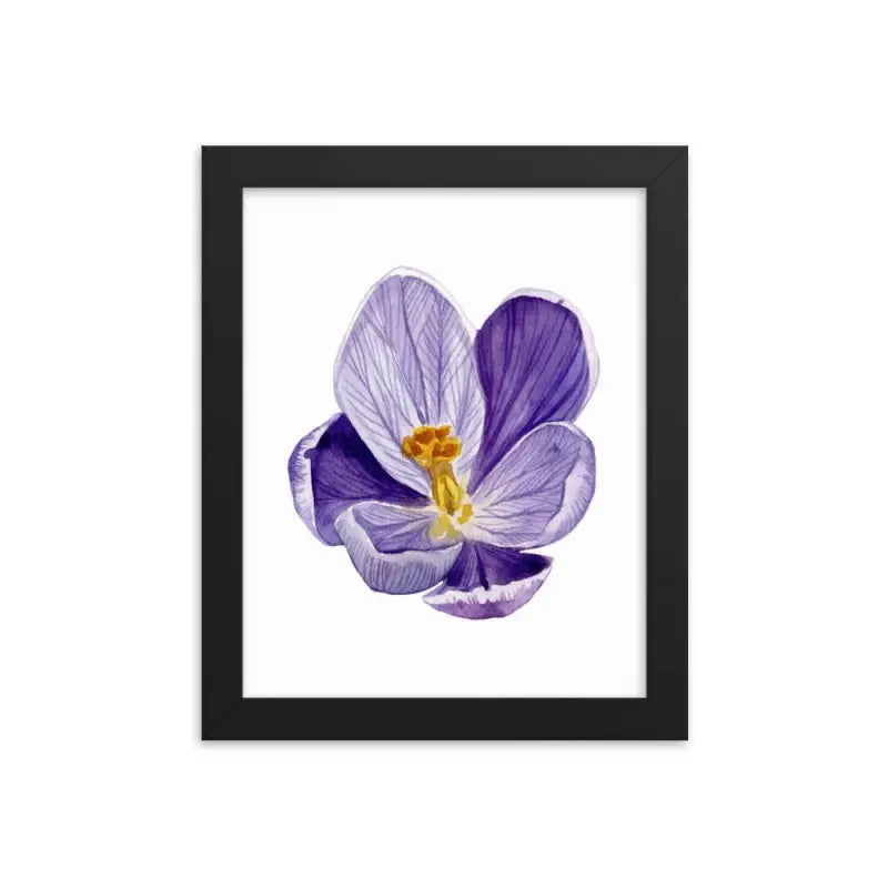 Vibrant Purple Blossom Framed Poster