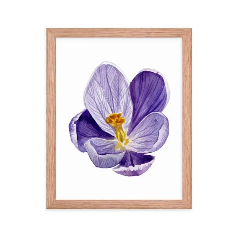 Vibrant Purple Blossom Framed Poster