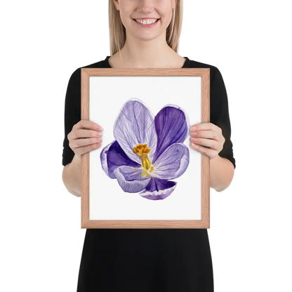 Vibrant Purple Blossom Framed Poster