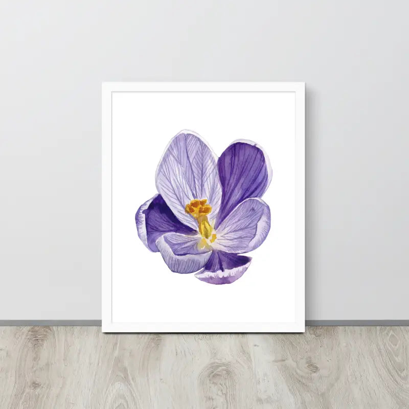 Vibrant Purple Blossom Framed Poster