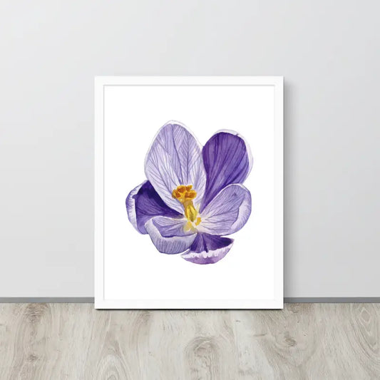 Vibrant Purple Blossom Framed Poster