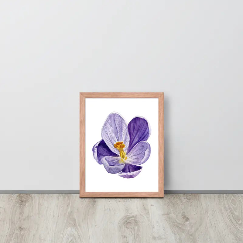 Vibrant Purple Blossom Framed Poster