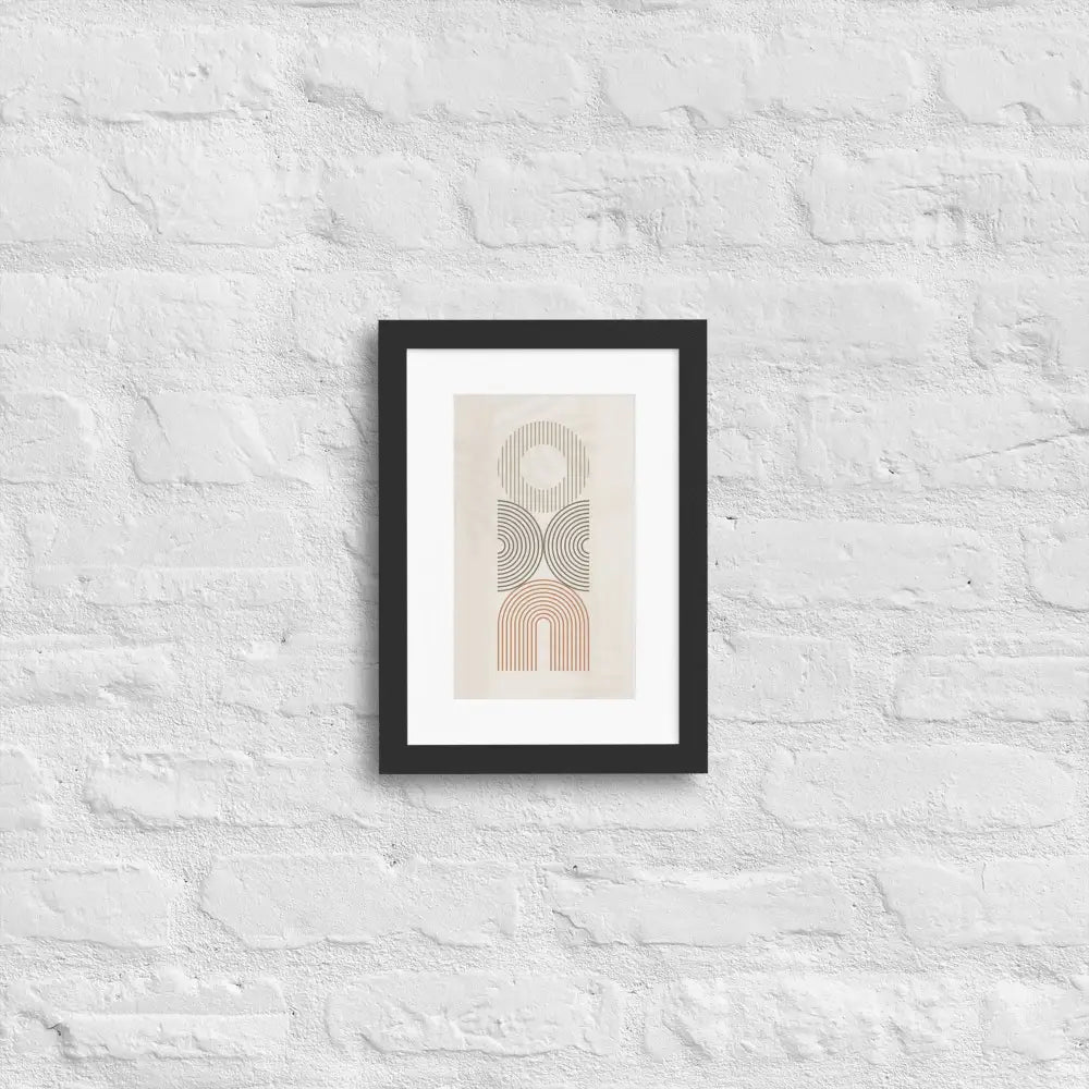 Balance Framed Poster - Black / 21×30 cm