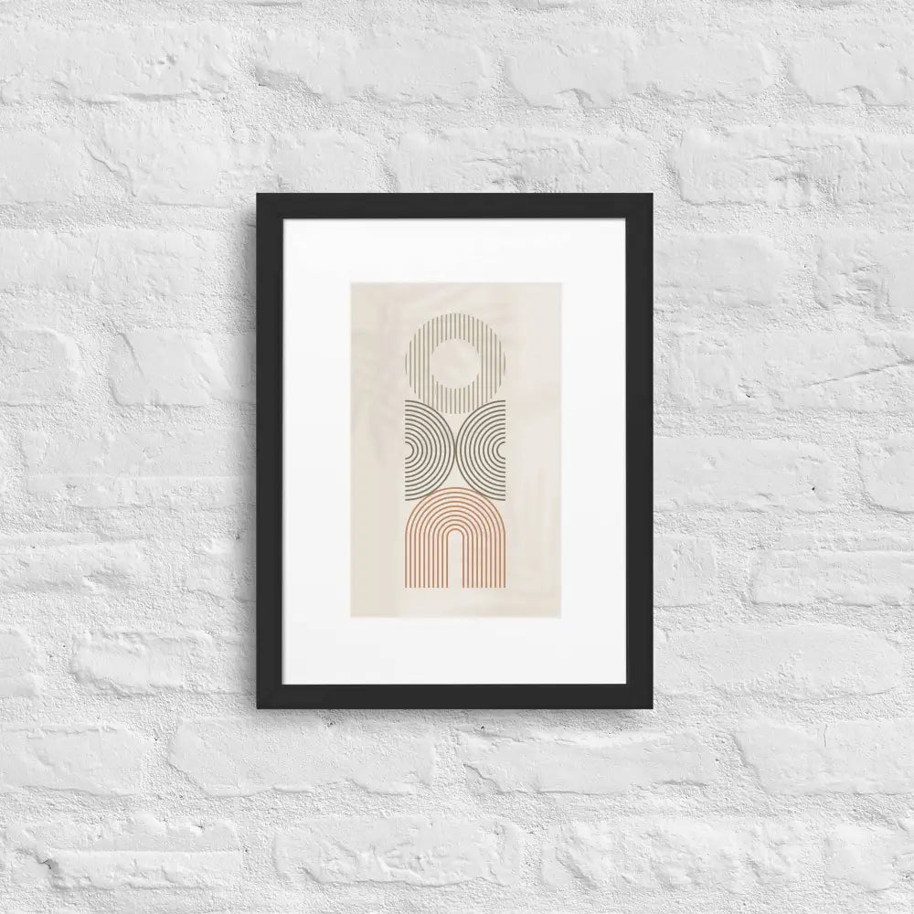Balance Framed Poster - Black / 30×40 cm