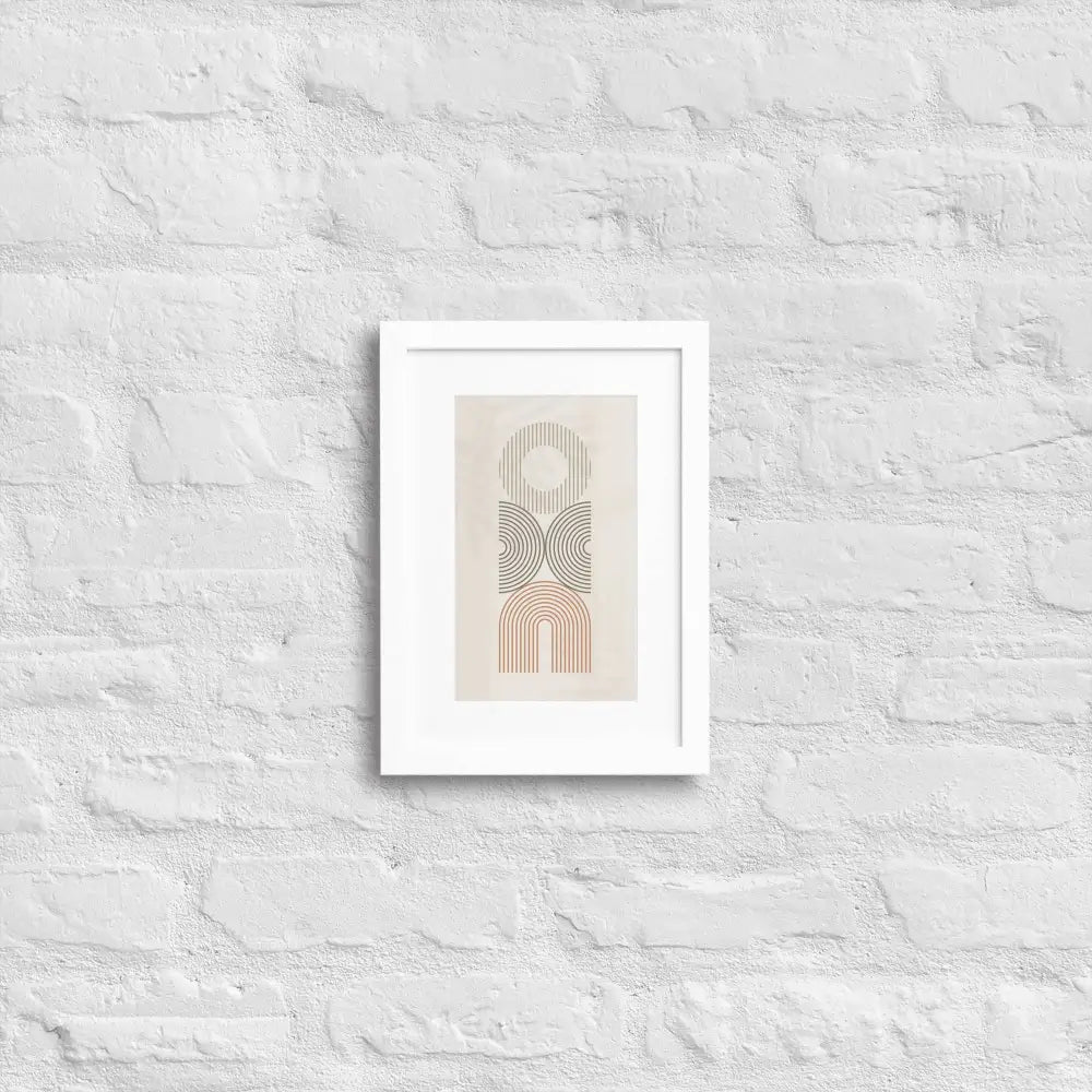 Balance Framed Poster - White / 21×30 cm