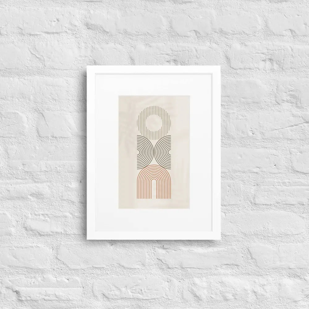 Balance Framed Poster - White / 30×40 cm